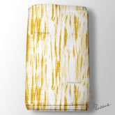 Dark Tie & Dye Yellow Printed Fabric Supplier